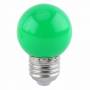 Ampoule LED Guinguette verte E27 1W G45 plastique professionnelle