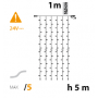 schéma rideau lumineux led 5m