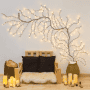 Branche lumineuse murale marron 288 LED blanc chaud lumière fixe