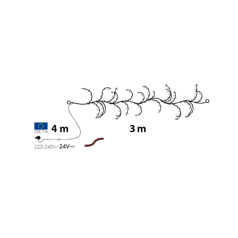 schéma branche lumineuse 3m