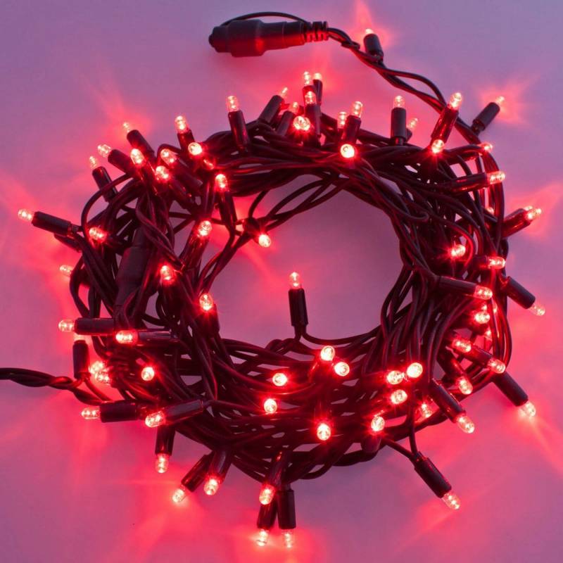 Guirlande lumineuse LED 10M rouge raccordable professionnelle