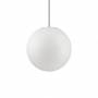 Suspension boule 40CM guinguette E27 plastique blanc IP44 extérieur