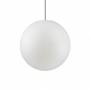 Suspension boule 50cm plastique blanc IP44 extérieur E27