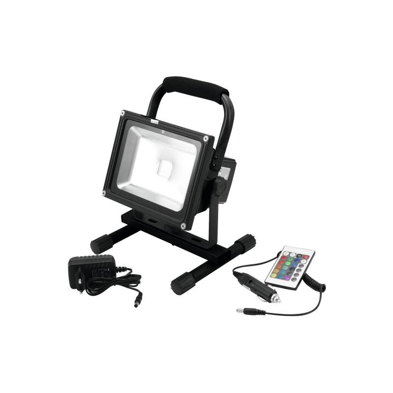 Projecteur rechargeable RGB sur pied 20W télécommande extérieur professionnel professionnel