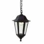 Suspension jardin classique style lanterne aluminium IP44 noir