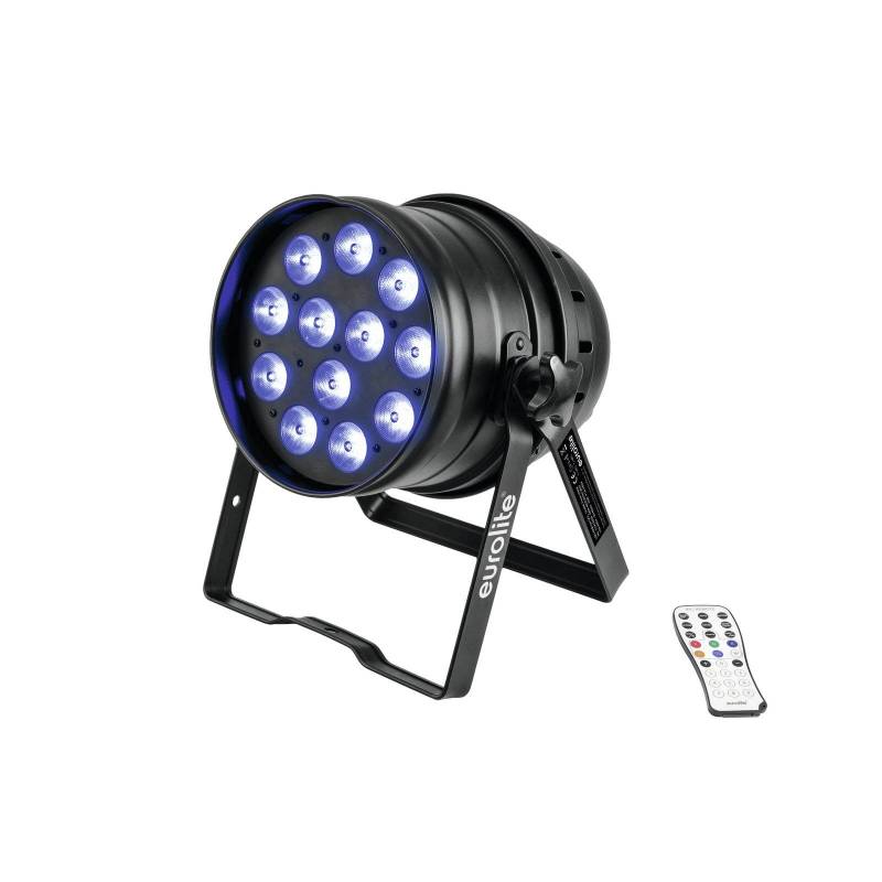 Projecteur PAR 64 70W 12 LED RGBW avec télécommande professionnel