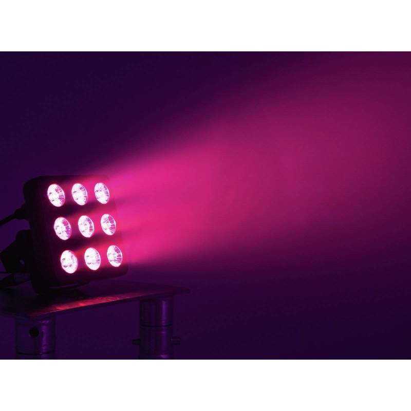 Projecteur scènique LED 13W RGB + UV avec télécommande professionnel