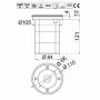 Spot LED encastrable GU10 Sol extérieur rond inox professionnel professionnel