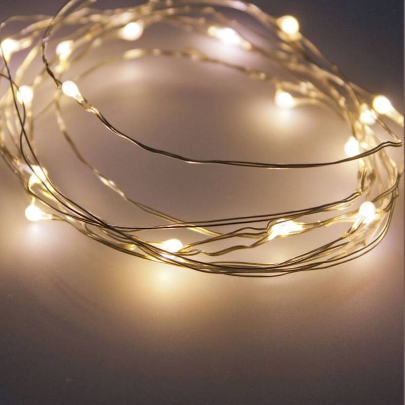 Guirlande lumineuse pile blanc chaud mariage baptême fêtes