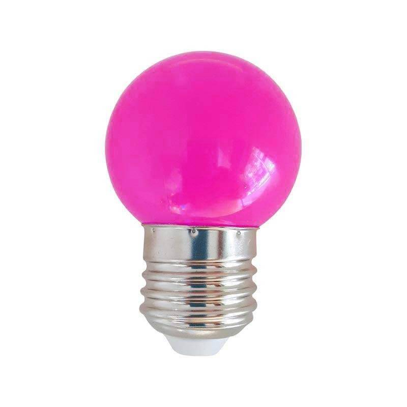 Ampoule led E27 rose 1w festive