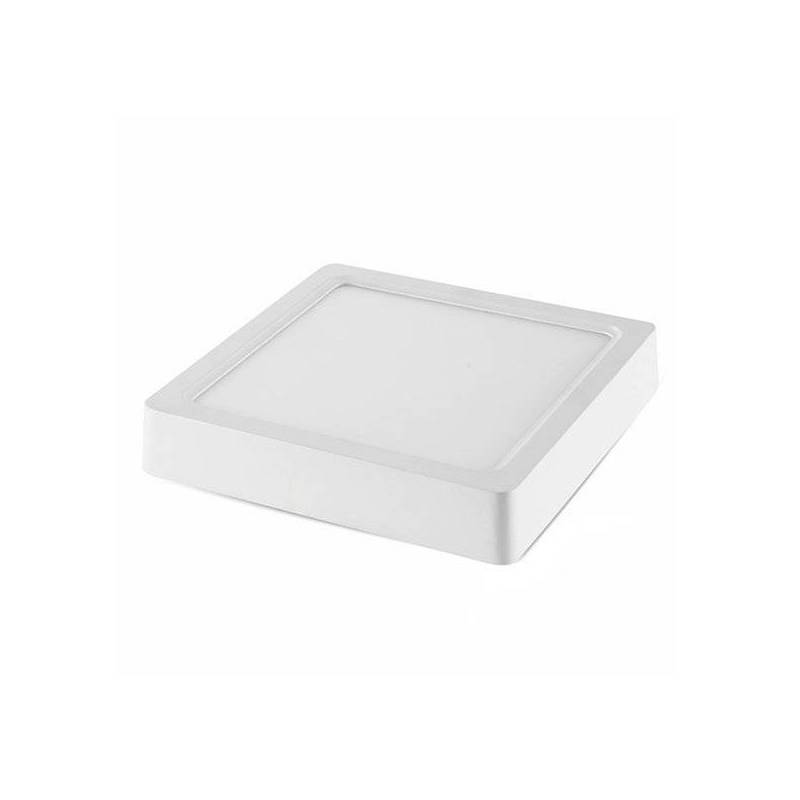 Spot en saillie carré 12 cm blanc froid 6000K 6 W professionnel