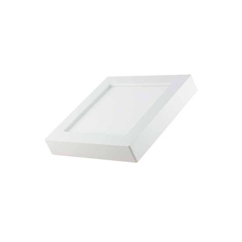 Spot en saillie led carré 12x12 cm blanc réglable 3000-6000k 6W professionnel