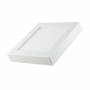 Spot en saillie led carré 12x12 cm blanc réglable 3000-6000k 6W professionnel