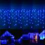 Guirlande led frise stalactite 8 mètres bleu