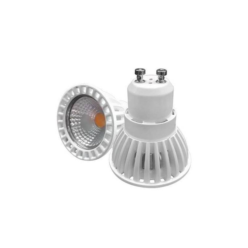 Ampoule LED GU10 6W blanche 50 degrés COB 4500k blanc neutre professionnel