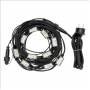 Guirlande stroboscopique flash 10 lampes blanc chaud connectable professionnelle ILLUPRO 230V professionnel