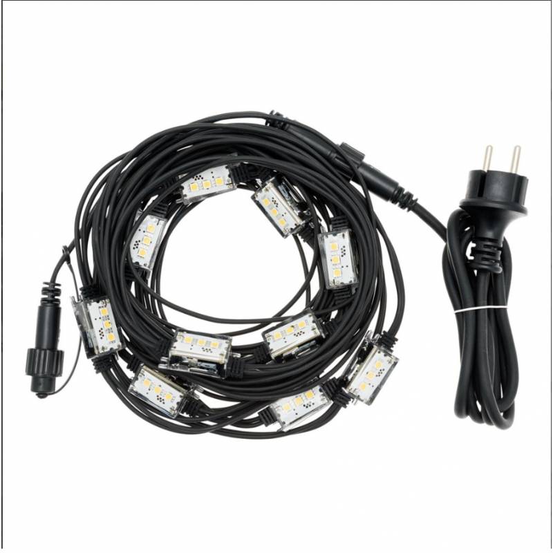 Guirlande stroboscopique flash 10 lampes blanc froid connectable professionnelle ILLUPRO 230V professionnel