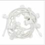 Guirlande Guinguette cable blanc 5M 16 douilles E27 connectable 230V professionnel