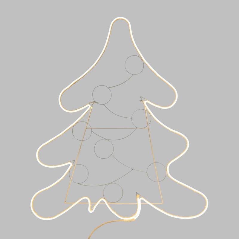 Sapin de noël lumineux 1.5M 600 LED blanc chaud tube néon professionnel