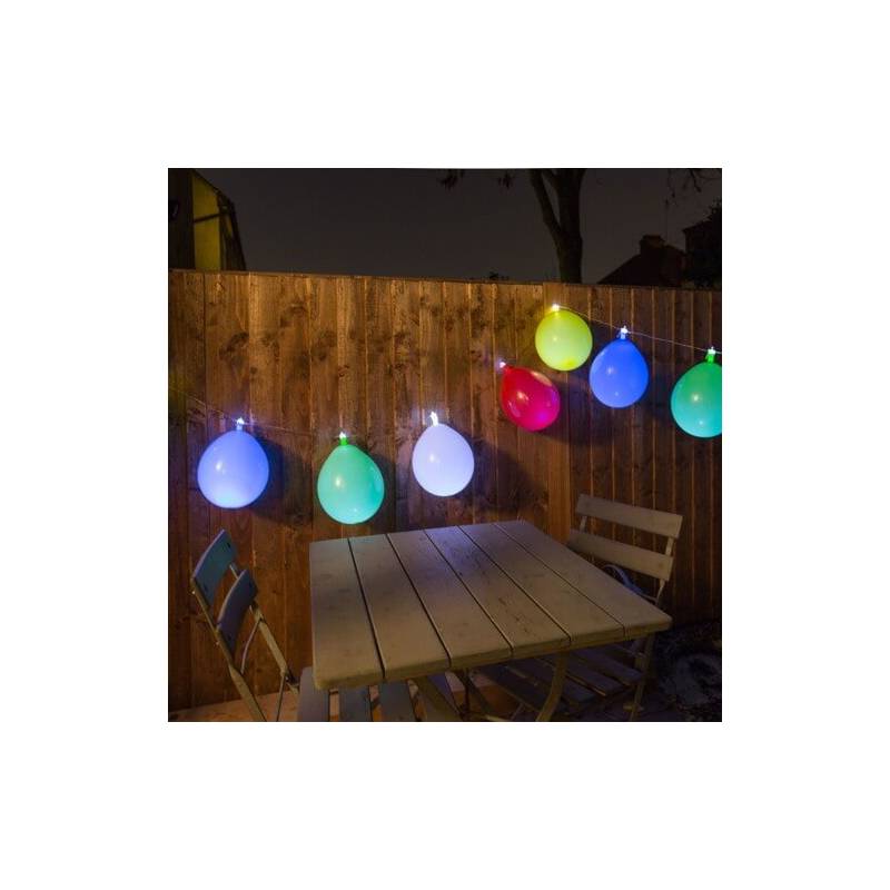 Guirlande led de 10 ballons de baudruches