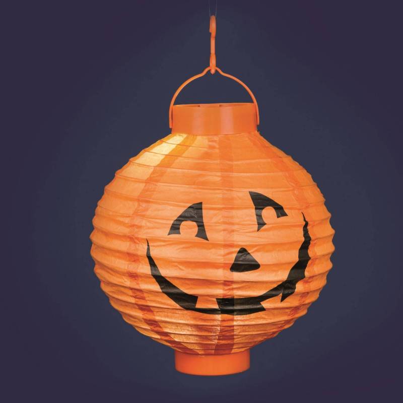 Lampion lumineux citrouille Halloween LED en papier aimantation à piles professionnel