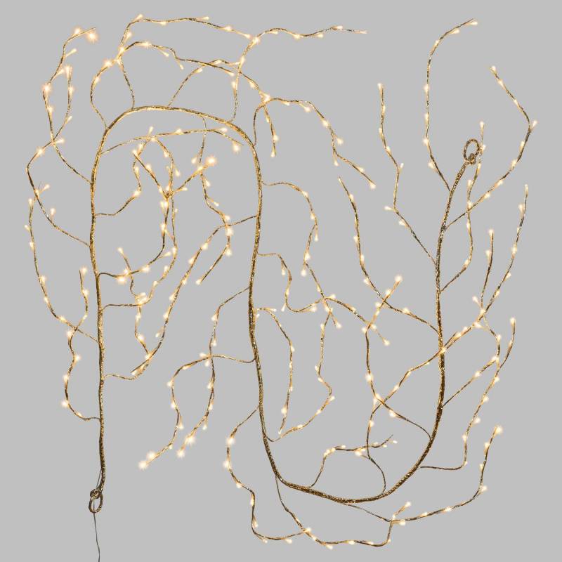 Branche lumineuse flash 3M 288 LED blanc chaud argentée professionnel