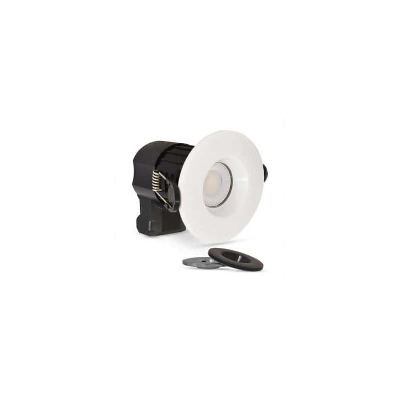 Spot BBC led encastrable 7W rond 90mm 3 collerettes incluses professionnel