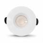 Spot BBC led encastrable 7W rond 90mm 3 collerettes incluses professionnel