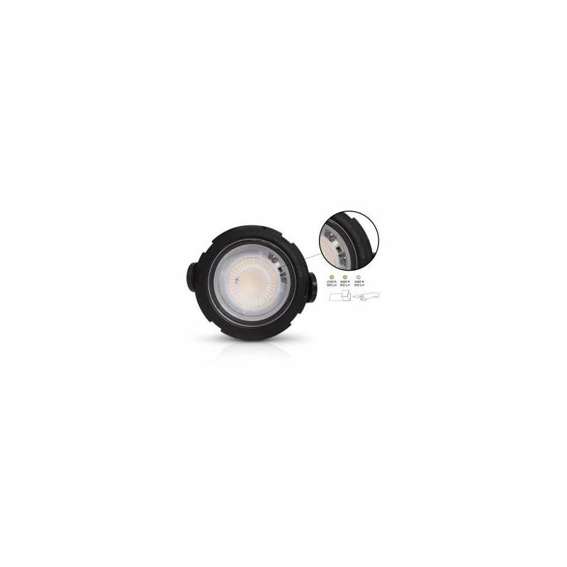 Spot BBC led encastrable 7W rond 90mm 3 collerettes incluses professionnel