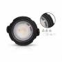 Spot BBC led encastrable 7W rond 90mm 3 collerettes incluses professionnel