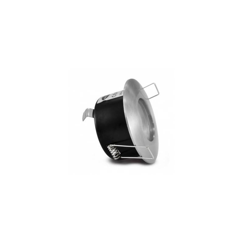 Support spot RT2012 BBC encastrable plafond IP65 rond aluminium 83 mm professionnel