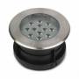 Spot extérieur encastrable sol 12W rond 210mm INOX 316 IP67 4000K blanc neutre professionnel