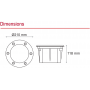 Spot extérieur encastrable rond dimensions