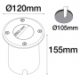 Spot extérieur INOX dimensions rond