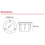 Spot led encastrable sol dimensions techniques