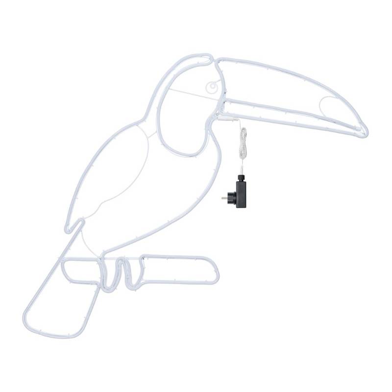 Lampe toucan 90x95 cm orange et blanc chaud professionnel