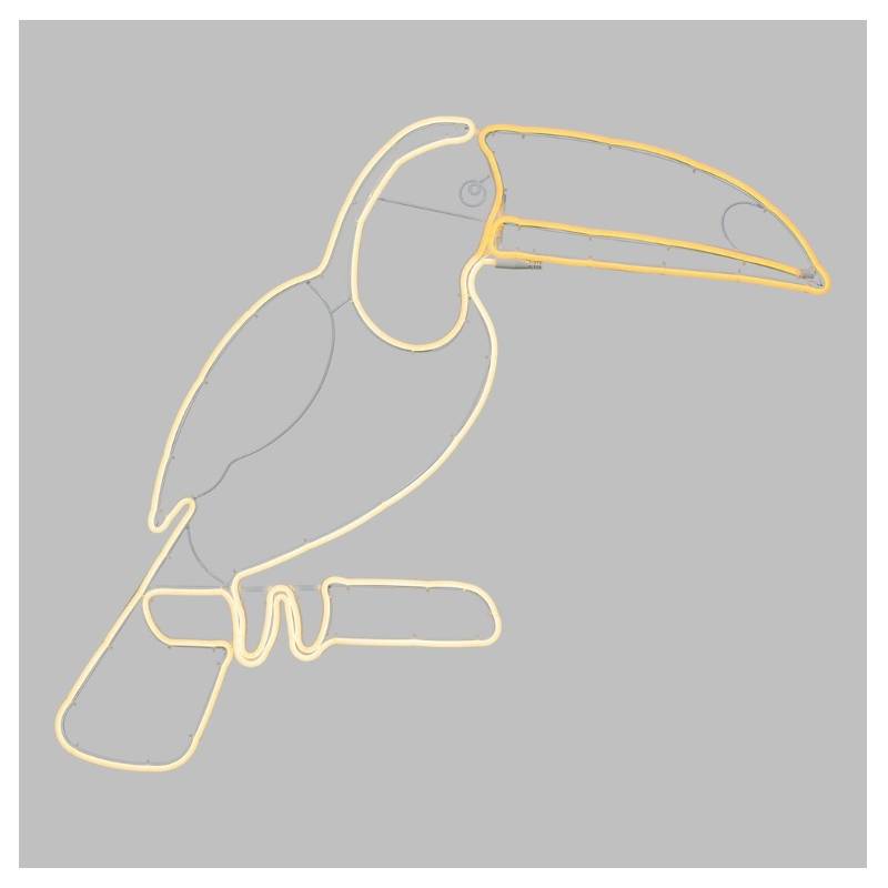 Lampe toucan 90x95 cm orange et blanc chaud professionnel