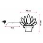 Lampe plante en pot blanc chaud / vert professionnel dimensions