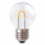 Ampoule led plastique Filament 1W E27 blanc chaud Guinguette incassable professionnel