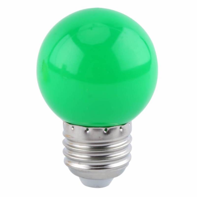 Ampoule 2W verte LED pour guirlande Guinguette culot E27 en plastique