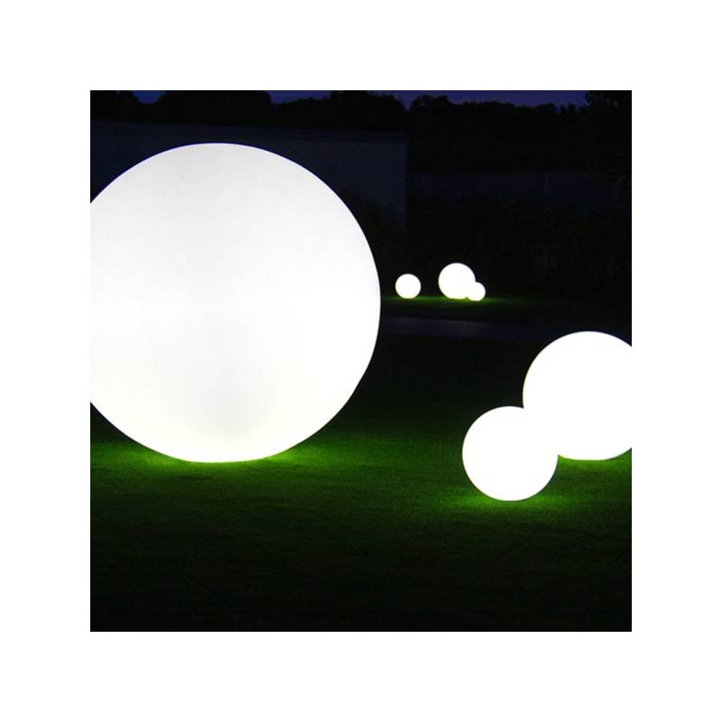 Boule lumineuse blanche 25CM sans fil rechargeable LED ou filaire professionnelle