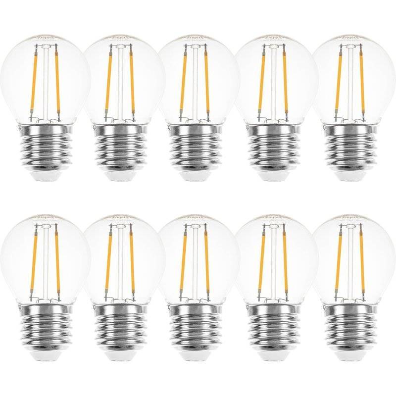 ampoules led filament 2W E27 2700K blanc chaud guinguette lot de 10 professionnel