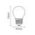 Ampoule E27 2W filament LED G45 2700 kelvin pour guirlande guinguette