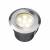 Spot extérieur encastrable LED 1W IP67 rond blanc chaud Inox 316 12V Garden Pro