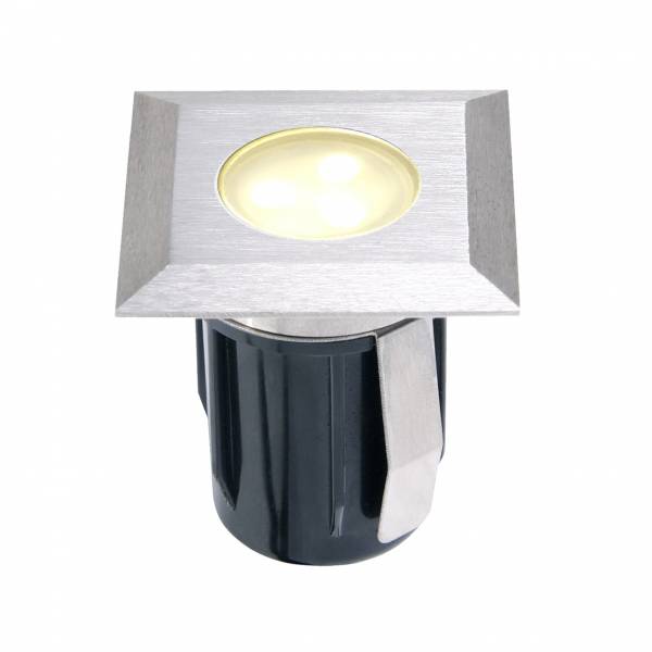 Spot encastrable carré LED 0,5W IP67 blanc chaud Inox 316 12V Garden Pro professionnel