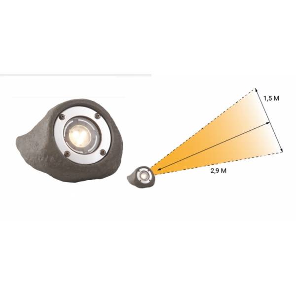 Spot LED sol extérieur pierre 3W étanche IP68 blanc chaud 12V Garden Pro angle éclairage jardin luminaire submersible étanche