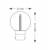 Lot de 20 ampoules led plastique Filament 3W B22 baïonnette blanc chaud professionnelle dimensions