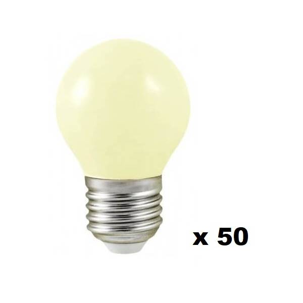 Guirlande guinguette 50M 50 LED E27 blanc chaud extérieur extensible