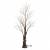 Arbre lumineux marron 210cm blanc chaud scintillant fil cuivré extérieur