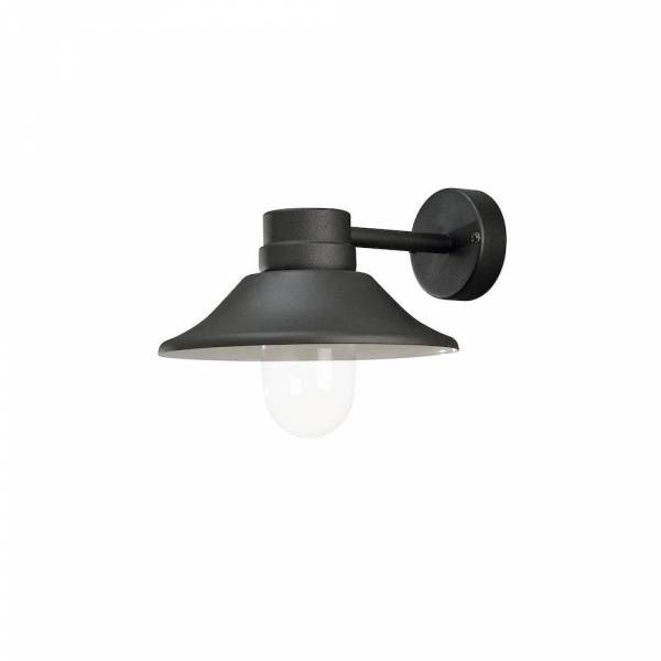 Applique murale Vega Aluminium IP54 noir 700 lumens blanc chaud 3000k 8W dimmable professionnelle Konstsmide 